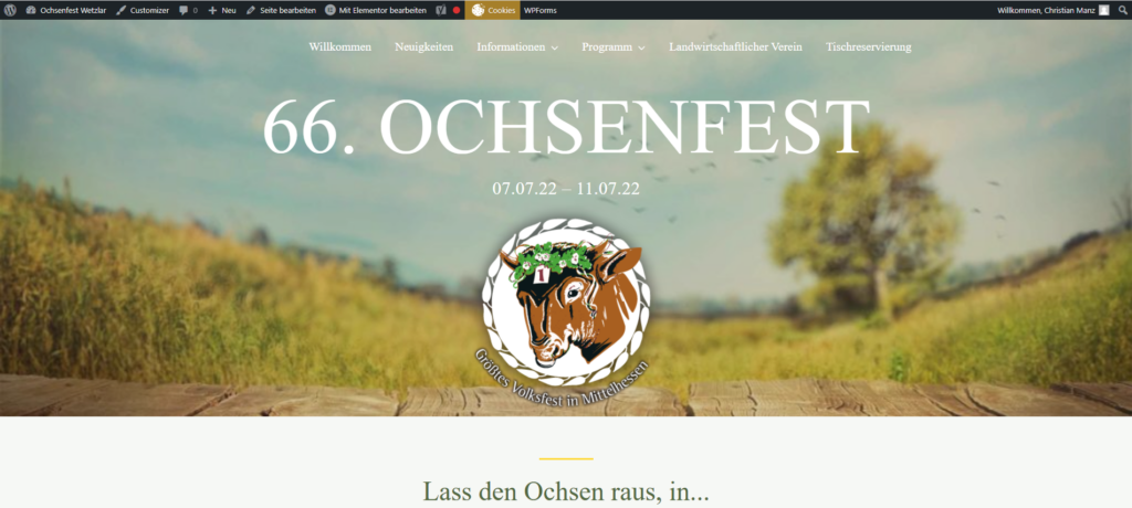 Ochsenfest Website Logo